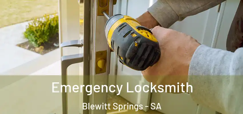 Emergency Locksmith Blewitt Springs - SA