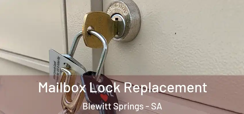 Mailbox Lock Replacement Blewitt Springs - SA