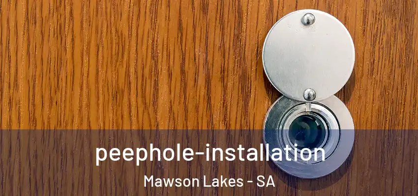  peephole-installation Mawson Lakes - SA